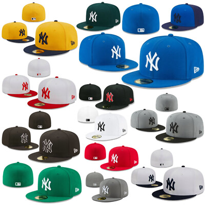#ad New York Yankees NYY MLB New Era 59FIFTY Fitted Cap 5950 Baseball Hat $13.99