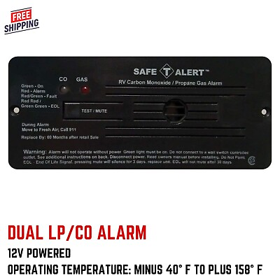 #ad CO Propane Detector Replacement RV Lp Gas Alarm Camper Travel Trailer 35 742 BL $135.83