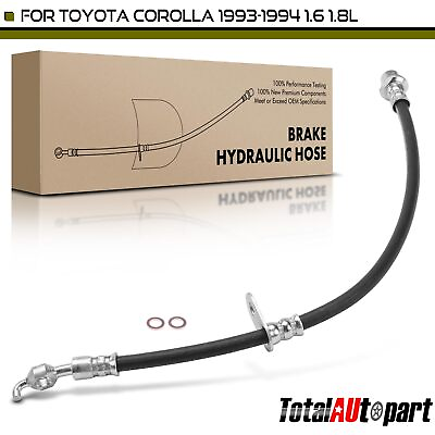 #ad New 1x Brake Hydraulic Hose for Toyota Corolla 1993 1994 9094702912 Front Left $12.99