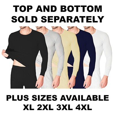 #ad Mens THERMAL Underwear Waffle Knit Long John Top And Bottom Pus Size XL 2X 3X 4X $7.95