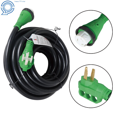 #ad 50 Amp 15 25 50Ft RV Extension Generator Power Cord 125 250V Locking Connector $92.88