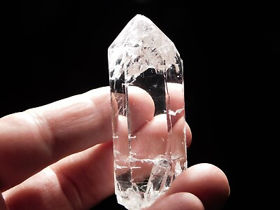 #ad VERY Translucent KULLU Valley Lemurian Quartz Crystal India 57.3gr $49.99