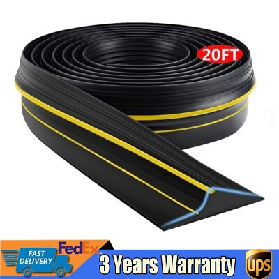 #ad 20Ft Garage Door Floor Strip Bottom Seal Threshold Rubber Weather Replacement US $34.00