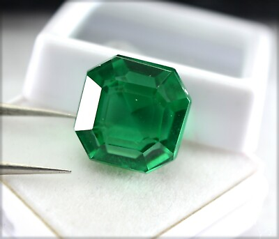 #ad 16.85 Ct Natural Certified Unheated Untreated Emerald ACut Loose Gemstone E1261 $17.99