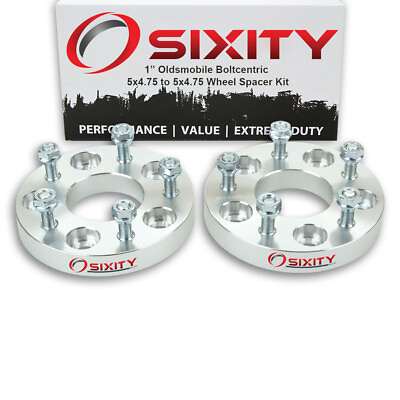 #ad 2pc 1quot; Wheel Spacers for Oldsmobile Cutlass Supreme Adapters Lugs 5x4.75 dh $58.47