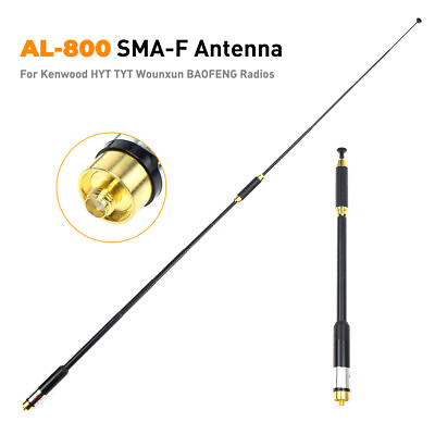 #ad Telescopic AL 800 Dual Band VHF UHF SMA Female Antenna BaoFeng UV 5R UV 9R Radio $15.99