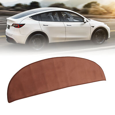 #ad ・Brown Dashboard Cover Insulation Anti Slip Flannel Dash Cover Mat Pad For Model $19.04