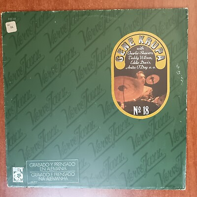 #ad Gene Krupa – Verve Jazz No.18 Vinyl LP Contemporary Jazz Bop $19.98