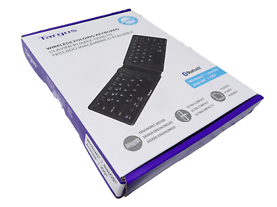 #ad NEW Targus Wireless Folding Keyboard Bluetooth Ergo Design Antimicrobal Protect $15.25