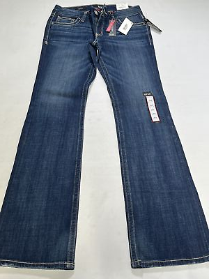 #ad Womens A New Aproach ana Blue Bootcut Jeans 28W Size 6 NEW $49.99