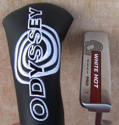 #ad MINT ODYSSEY WHITE HOT PRO 2.0 # 1 BLADE PUTTER 34.5 INCH GOLF CLUB NEW COVER $119.95