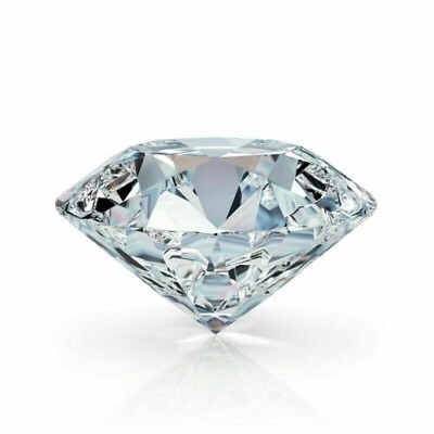 #ad 2 CT Natural White Diamond Round Cut VVS1 D Grade GDGL Certified R 3 $50.82