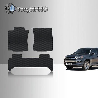 #ad ToughPRO Floor Mats Black For Toyota 4Runner All Weather Custom Fit 2003 2009 $69.95