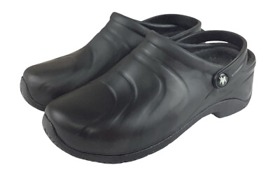 #ad Anywear Slip Resistant Zone Clogs Size 7 Black Cherokee $25.00