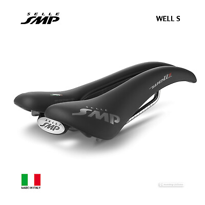 #ad NEW 2024 Selle SMP WELL S Saddle : BLACK MADE IN iTALY $139.00