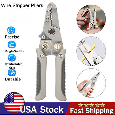 #ad Multifunctional Wire Stripper Stripping Crimping Cutting Electrical Tool New USA $10.88