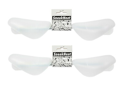 #ad SneakNeat™ Shoe Trees 2 PAIRS Plastic Set Clear Flexible Spring Unisex $13.99