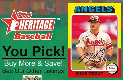 #ad 2024 Topps Heritage Short Print SP#x27;s #1 100 U YOU PICK Complete Your Set UPDATED $4.31