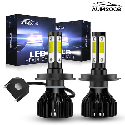 #ad 9003 H4 LED Headlight Bulbs Kit 10000W 1000000LM Hi Lo Beam Super Bright White $35.28
