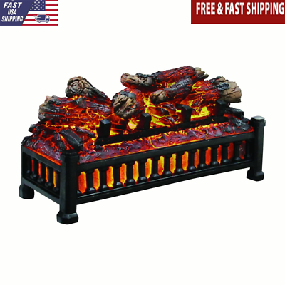 #ad Electric Fireplace Log Insert Unit LED Technology 120V Heating Metal Warm Home $68.80