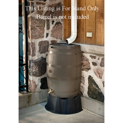 #ad Rain Barrel Stand for 50 Gallon Rain Barrel Flat Back RTS Home Accents Black NEW $34.78