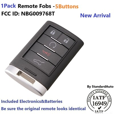 #ad Car Remote Key Fob for Cadillac 2010 2015 SRX 2013 2014 ATS XTS ELR NBG009768T $16.55