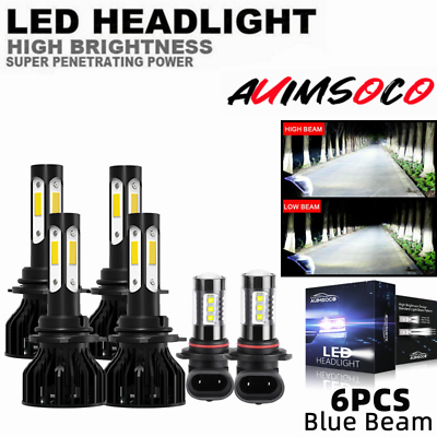 #ad 6000K Car LED Headlight Fog Light Bulbs Kit For Toyota 4Runner 2003 2004 2005 $47.49