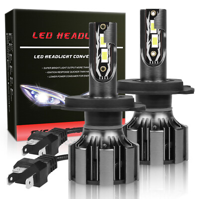 #ad H4 9003 LED Headlight Bulbs Kit 120W 25000LM Hi Lo Beam Super Bright White 6000K $16.98