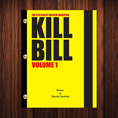 #ad Kill Bill Movie Script Reprint Full Screenplay Full Script Kill Bill: Volume 1 $24.99