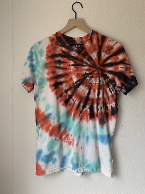 #ad Reason Brand C O OFFICIAL Tie Dye Short Sleeve Tee Mens Small $11.99