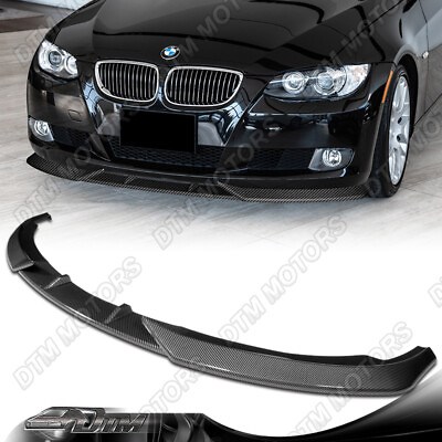 #ad For 07 10 BMW 328i 335i E92 E93 Coupe 2DR Carbon Style Front Bumper Lip Spoiler $99.99