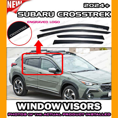 #ad WINDOW VISORS for 2024 Subaru Crosstrek DEFLECTOR RAIN GUARD VENT SHADE $55.98