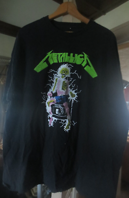 #ad Metallica Electric Chair Ride the Lightning Heavy Metal Band T Shirt Men XL $14.99