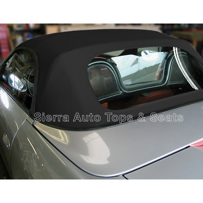#ad Porsche Boxster Convertible Top 97 02 in Black Stayfast Cloth Plastic Window $368.10