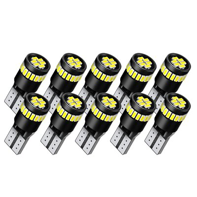 #ad AUXITO White T10 W5W 168 194 LED Gauge Cluster Dash Light Bulbs Door Map Reading $15.09