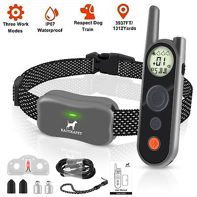 #ad NEW 3937 FT Remote Dog Shock Training Collar Rechargeable Waterproof Pet Trainer $35.14