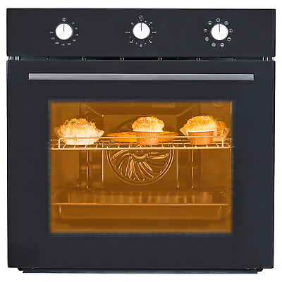 #ad 24quot; Single Wall Oven 2.5 Cu.ft Built in Electric Oven 3000W w 8 Cooking Modes $377.12