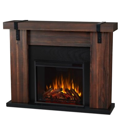 #ad Real Flame Aspen Electric Fireplace in Chestnut Barnwood $781.67