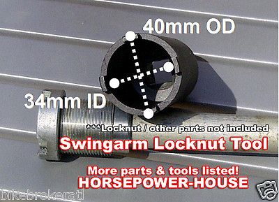 34mm SPECIAL SWINGARM PIVOT LOCK NUT TOOL @ 01 04 HONDA BLACKBIRD CBR1100 600F4 $55.90