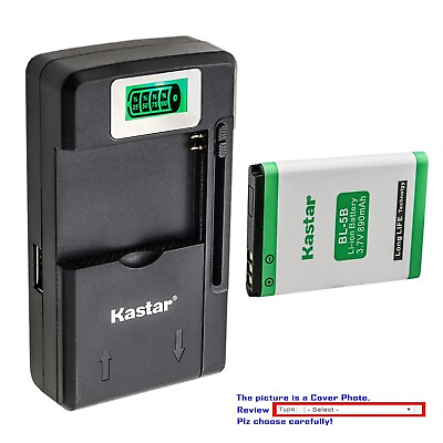 #ad Kastar BL 5B Battery Charger for Nokia 5208 5300 5300 XpressMusic 5500 Sport $6.99