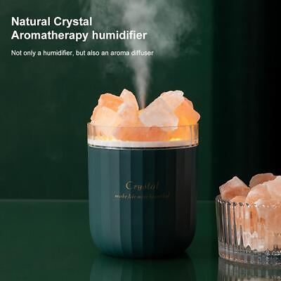 #ad NEY Humidifiers USB Rechargeable Crystal Salt Stone Humidifier Auto Off Timer $25.93