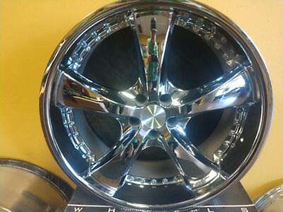 #ad Forte Chrome FITS DODGE Charger Challenger Magnum Chrysler 300 22quot; Wheel 1 Rim $289.95