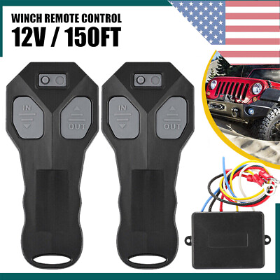 #ad Wireless Winch Remote Control Kit DC12V Switch Handset For Truck Jeep ATV SUV US $13.99