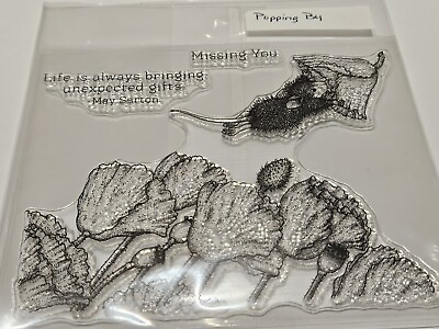 #ad Popping By House Mouse Style Clear Stamp Set New $9.99