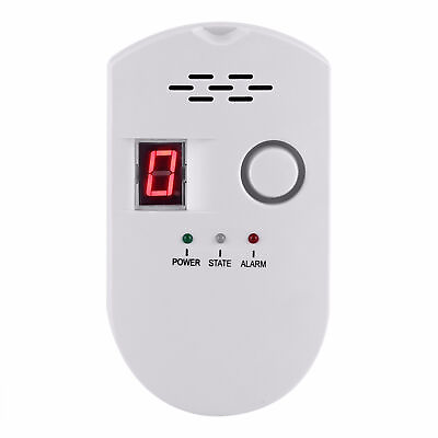 #ad US Plug In Digital Natural Gas Detector Propane Combustible Gas Leak Alarm P1U3 $16.91