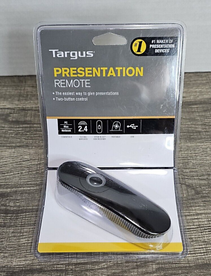 #ad Targus Presentation Remote Model AMP18US 2.4 GHz Wireless USB PC MAC SEALED $29.99