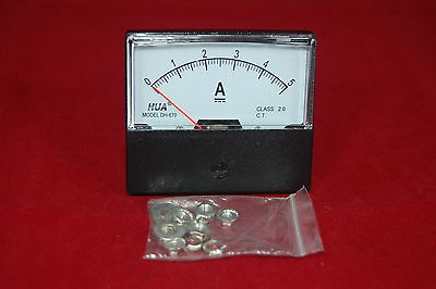 #ad DC 5A Analog Ammeter Panel AMP Current Meter DC 0 5A 60*70MM directly Connect $5.75