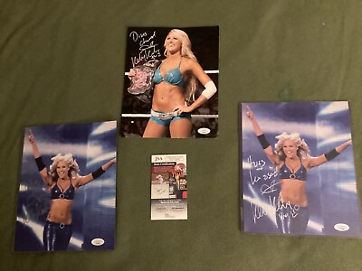 #ad Kelly Kelly 2 X WWE Champion JSA autographed picture... $32.95