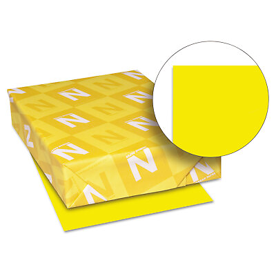 #ad Neenah Paper Astrobrights Colored Paper 24lb 8 1 2 x 11 Solar Yellow 500 $18.59