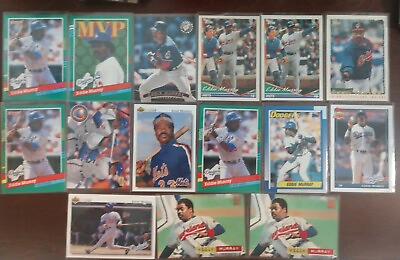 #ad Eddie Murray Collector Lot Of 15 Cards Dodgers Mets Indians $5.00